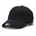 NPQQUAN Men Women Baseball Cap Golf Dad Hat Adjustable Original Classic Low Profile Cotton Hat Unconstructed Plain Cap Black 1