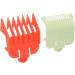 Professional Hair Clipper Guide Combs 2 Plastic Attachment Combs Rounded Teeth Easy Buckle Design Easy Hair Control (red and green) - Buy Online on GoSupps.com