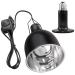 Aiicioo Reptil 5.5 "Aluminum Reflective Dome Shadows With E27 Ceramic lamp 100W Installed Ceramic lamp head 5.5 inches with ceramic heating lamp 100W