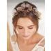 IYOU Bridal Wedding Hair Vine Purple Flower Copper Wire Headband Bridesmaid Guest Hair Accessories for Women - Buy Online on GoSupps.com