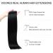 Doores Real Hair Extensions - Seamless 50cm 20 Inch Low Black 110g Remy Clip-In Thick Natural Hair - Buy Online on GoSupps.com