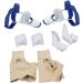 Alinzo Bunion Splint (8PCs) - Effective Hallux Valgus Pain Relief Non-Surgical Correction for Bunion & Hammer Toe - Comfort Fit Forefoot Sleeves - Buy Online on GoSupps.com