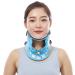 Halskruff adjustable traction device for the cervical spine fixation clip for the cervical spine breathable neck protection tool for restoring the fragrance for the neck care Blue