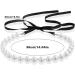 Vsilay Punk Black Velvet Ribbon Choker Necklace with Simulated Pearl Charm - Gothic Jewelry Gift for Festivals - Buy Online on GoSupps.com