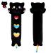 Yamepuia Long Black Cat Plush Pillow 24" Long Cat Pillow Long Rainbow Cat Stuffed Animal Boby Pillow Cute Black Cat Boby Pillow for Kids Girlfriend Birthday Gift Black Cat Pillow
