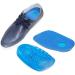 Premium Heel Cushion Inserts - TPE Shock Absorption & Breathable Protection for Heel Spurs - Extra Soft Small Blue - Buy Online on GoSupps.com