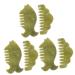 Fomiyes 6 pcs Jade Kamm Servant Massage Camps from Jade full body scalp massage scalp massage head massage beams Jade massage devices hair tool scratching board scratching comb Xiuyu 9x4.5cmx3pcs Gr nx3stk
