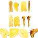 Minkissy 24-Piece Stone Facial Plate Set | Natural Chinese Massage Device for Neck & Cellulite Restoration - Guasha Scraping Tool - Buy Online on GoSupps.com