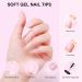 360PCS AISEELY Gel Tips Nail Extension Kit - Short Coffin Soft Gel Tips with 4 In 1 Nail Accessories and UV LED Lamp - Buy Online on GoSupps.com