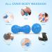 Uraqt Fascia Ball Set - Hard Hedgehog Massage Balls for Muscle Tension Relief | Blue Massage Balls for Feet Back & Neck - Buy Online on GoSupps.com