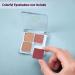 BEEFLYING 9pcs Transparent Empty Eyeshadow Palette - 4 Compartment Cosmetic Organizer for Eyeshadow & Lipstick Storage - Buy Online on GoSupps.com