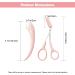 Stainless Steel Eyebrow Scissors with Comb and Trimmer Tool for Women and Girls - Pink - Buy Online on GoSupps.com