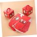 24pcs Box Christmas Party Favor Christmas Cookie Container Christmas Bags Packing Box Candy Box 24pcs Red - Buy Online on GoSupps.com