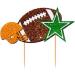 Ulfanit Super Bowl Cupcake Toppers Rugby Ball Player Party Cupcake Picks American Football Themed Baby Shower Kids Boys Man Birthday Retirement Graduation Cake Decorations Photo Booth Props - Buy Online on GoSupps.com