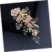Beaupretty bridal hairpin bride hair clip flower hair clip rhinestone headpiece bridal hair hair barrettes for women hair for women wedding bride hair Wedding - Buy Online on GoSupps.com