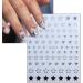 8 Sheets 3D Star Nail Art Stickers - Self-Adhesive Silver Glitter Decals for DIY Manicure | Metallic Acrylic Nail Accessories - Buy Online on GoSupps.com