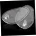 FRCOLOR 8 Pcs Palm Rest Shockproof Clear Insoles | Thong Slipper Foot Protectors | Self-Adhesive Non-Slip Forefoot Pads for Beach Sandals - Buy Online on GoSupps.com