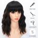 Colorfulpanda Short Black & Brown Wigs for Women - 14 Inch Synthetic Hair Ponytail for Party & Cosplay - Buy Online on GoSupps.com