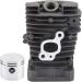 Top-Quality Cylinder Piston Kit Replacement for Poulan 1900 1950 2025 2050 2055 2075 2175 2250 2375 - 41mm Complete Top End Rebuild Kit | International Shipping - Buy Online on GoSupps.com