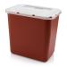 Professional Sharps Container 2 Gallon | Large Puncture Resistant Biohazard Medical Waste Disposal Box for Safe Needle and Syringe Collection | Approved for Home and Professional use Plus Bio Disposal Guide (1 Pack)