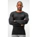 DEVOPS Men's Thermal Long Sleeve Compression Shirts 2 Pack - Medium Black/Black - Buy Online on GoSupps.com