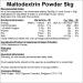 Maltodextrin Powder 5kg - Fast Release Carbohydrate Supplement - Buy Online on GoSupps.com