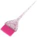 Glitter Handle Hair Dye Brush Hair Coloring Tool with Long Handle Material Pearly Lustre Handle for Beauty Salon and Hair Salon (Pink) - Buy Online on GoSupps.com