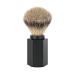 M HLE shaving brush - Hexagon series - silvertip badger - aluminum anodized graphite