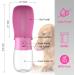 Portable Dog Water Bottle | On-the-Go Pet Hydration | Travel-Friendly & Leak-Proof for Dogs & Cats - Pink - Buy Online on GoSupps.com