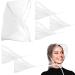 Lusofie Clear Waterproof Rain Scarf with Visor | 6PC Plastic Rain Bonnet for Women - Buy Online on GoSupps.com