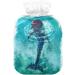 Buy Naanle Watercolor Dolphin Hot Water Bottle - 2L Transparent Large Heat & Cold Therapy Bottle for Pain Relief | Ideal for Bed Hands & Feet - Buy Online on GoSupps.com