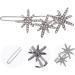 Beavorty snowflake hairpin hair side clips for girls Crystal Hair Clips Glitter Bobby Rhinestone Hair Barrettes rhinestone bobby pins french hair pin Miss Christmas alloy accessories 6x2.2cm Silver - Buy Online on GoSupps.com