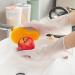 KKRAUS Silicone Cleaning Gloves Reusable Rubber Gloves Kitchen 3 Pairs Dishwashing Gloves with Brush Washing Household Gloves A Orange - Buy Online on GoSupps.com