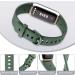 Amzpas  Soft Silicone Wristband Replacement Strap for Fitbit Luxe Bands - 4 Pack - Black & Starlight & Abyss Blue & Avocado Green - Buy Online on GoSupps.com