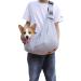 Petcute Sling Dog Carrier Bag for Small Dogs - Adjustable Padded Shoulder Strap & Safety Buckle - Front Pocket - Gray - Buy Online on GoSupps.com