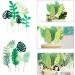 3 Set Tropical Leaves Cake Toppers Tropical Palm Leaves Cake Toppers Set Green Leaf Forest Cupcake for Adult Birthday Cake Cupcake Summer Tropical Theme Hawaii Themed Baby Shower - Buy Online on GoSupps.com