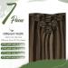 Buy Hetto Clip-In Extensions | Real Remy Hair Smooth Brown Highlights 35 cm 120g - Best Quality International Shipping - Buy Online on GoSupps.com