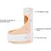 Fyearfly Hammer Toe Corrector - Adjustable Skin Color Claw Toe Fixation Reduced Stress & Removable Aluminum Strip (Left) - Buy Online on GoSupps.com