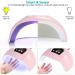 54W UV Nail Lamp LED UV Gel Polish Auto Sensor Curing Lamp with 3 Timer - Home & Professional - Buy Online on GoSupps.com