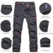 JOMLUN Boy's Fleece Lined Waterproof Hiking Pants - Gray Large | Warm Soft Shell Outdoor Cargo Pants for Snow Ski & Walking - Buy Online on GoSupps.com