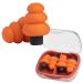 Soft Memory Foam Ear Plugs-28dB Noise Reduction-Noise Cancelling EarPlugs Ideal for Sleeping Concerts Air Travel Motorcycling Quiet Earplugs for Sleep Aid -Sleep Earbuds Anti Snore(Orange)