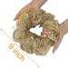 Thick Updo Scrunchies Hair Extension Ponytail 2 PCS - Dark Ginger Mix Bleach Blonde - Messy Bun Hair Piece for Women - Buy Online on GoSupps.com