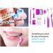 Portable Jaw-Friendly Oral Care Set - 2 Piece Travel Kit with Interdental Brushes Waxsee and Toothbrush - Perfect for Patients (Purple & Orange) - Buy Online on GoSupps.com
