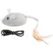 Interactive Cat Toy Lifelike Automatic Moving Mouse Cat Toy with Furry Tail USB Rechargeable Electronic Cat Mouse Toy Kitten Toys Moving Mouse Catch Toy for Indoor Cats - Buy Online on GoSupps.com