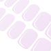 DANNI & TONI 28 Stickers Semi Cured Gel Nail Polish Strips Gel Nail Stickers Solid Colour (Pearlescent Purple) Salon-Quality Gel Nail Polish Strips Manicure Stickers Set