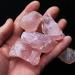 Gift for Family 2-3CM Natural Raw Pink Rose Quartz Crystal Rough Stone Specimen Crystal Love Natural Stones and Minerals Fish Tank Stone Lucky Stone Natural Stones and Minerals