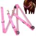 Dowoa LED horse harness horse harness horses chest strap Robust and comfortable safety equipment Best visibility when riding for visible horse (pink-1)