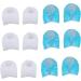 Silicone Toe Corrector Gel Separators - 6 Pairs for Bunion Pain Relief and Toe Alignment - Blue White - Buy Online on GoSupps.com