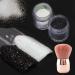 3pcs Shimmer Black White Rainbow Nail Glitter Holographic Shining Nail Glitter Candy Coat Powder Sugar Coating Effect Powder Nail Pigment Powder Nail Art Decorations Dust Diamond Dust for Nails Set