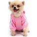 Shop QiCheng&LYS Small Dog Hoodie - Knitted Winter Coat for Small Dogs - Pink/Blue Size L - Cozy & Stylish! - Buy Online on GoSupps.com